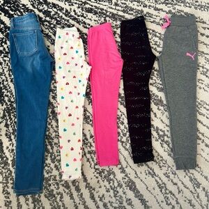 5 Girls bottoms size 7/8 plus LS tee size M7/8
